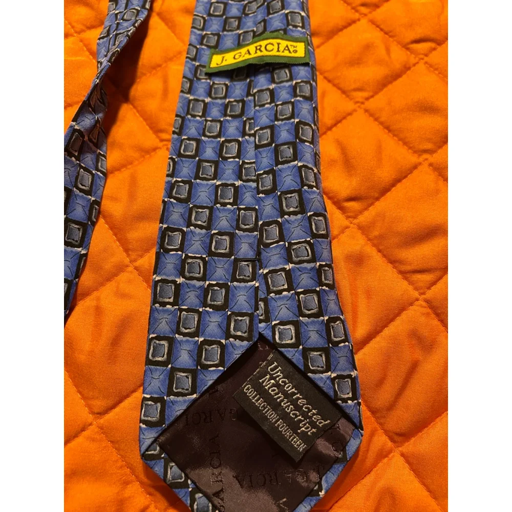 J. Garcia Men’s 100% Silk Ties Grateful Dead Geometric Patterns